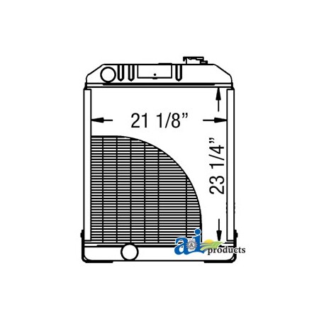 A & I Products Radiator 33" x24" x7" A-AT169770